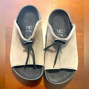 Tatami by Birkenstock leather Slides, tan, size 40